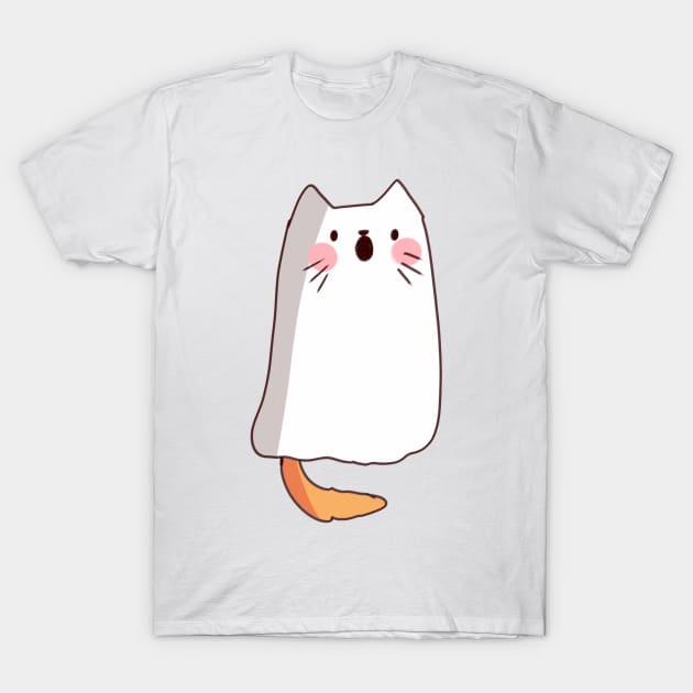 ghost cat illustration T-Shirt by Mayarart